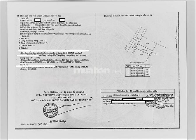 Chính chủ cần bán Gấp đất 85m2 Quy Đức, Bình Chánh