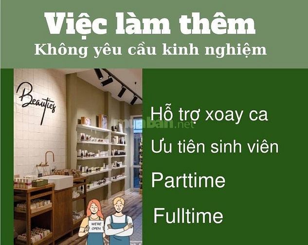 Việc làm thêm parttime cho sinh viên tại Hóc Môn- Ưu tiên nữ