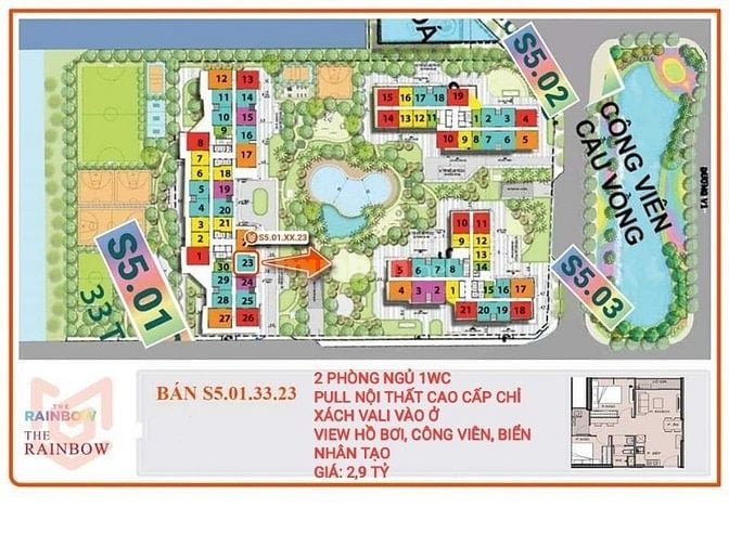 Bán 2 Căn VINHOMES GRAND PARK View CựC ĐẸP S2.03.22.04 Và S5.01.33.23