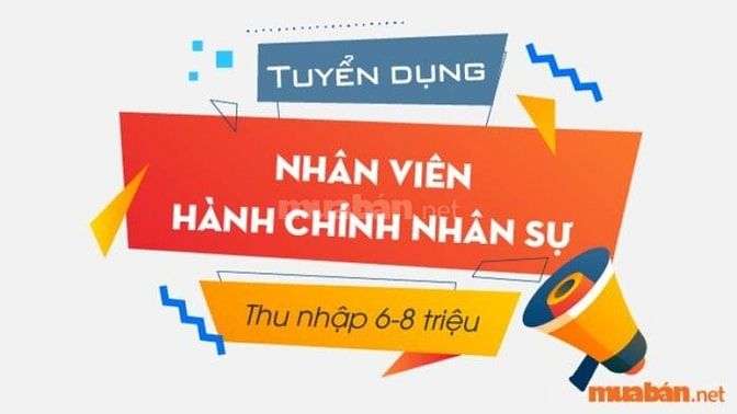 Công Ty Tuyển Gấp 5 Nhân Viên Hành Chính Nhân Sự.