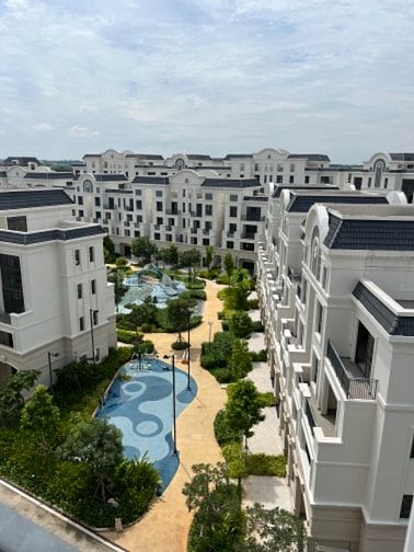 Cho thuê văn phòng mặt tiền Parc Villas Shophouse, trường SIS 93m2