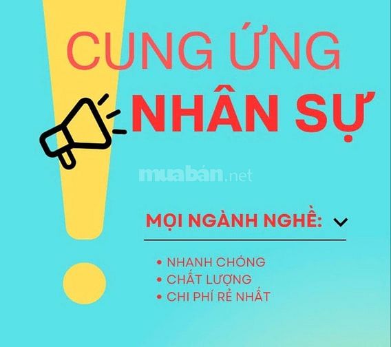 EM NHẬN TƯ VẤN TUYỂN DỤNG CUNG CẤP NHÂN SỰ MỌI NGHÀNH NGHỀ GIÁ RẺ 