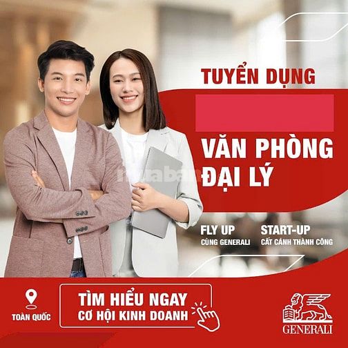 Tuyển đại lý bảo hiểm GENERALI thu nhập hấp dẫn ko yêu cầu kinh nghiệm