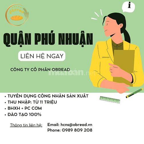 TUYỂN DỤNG LAO ĐỘNG - KHÔNG QUA TRUNG GIAN - NHẬN VIỆC NGAY