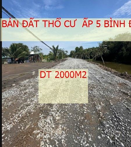 cần bán  lô đất thổ vườn cực đẹp  ấp 5 Bình Đức, Bến Lức,Long An.