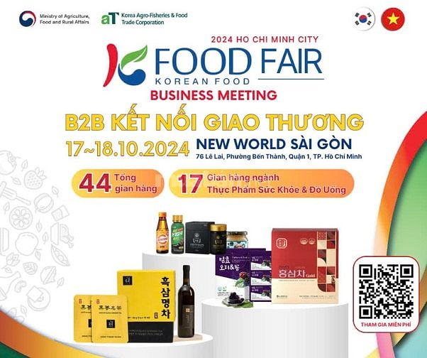 K-Food Fair 2024: Bùng Nổ Kết Nối B2B Hàn - Việt Ngành Thực Phẩm 