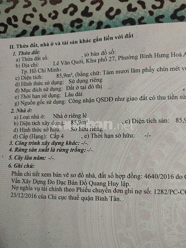 Vừa giảm giá - Nhà HXH Lê Văn Quới, P. BHH A - Ngay ngã tư 4 Xã