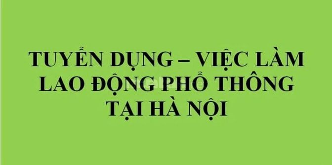 Tuyển 10 NAM LĐPT làm tại cty Sơn Quang Dũng, Sóc Sơn Hà Nội