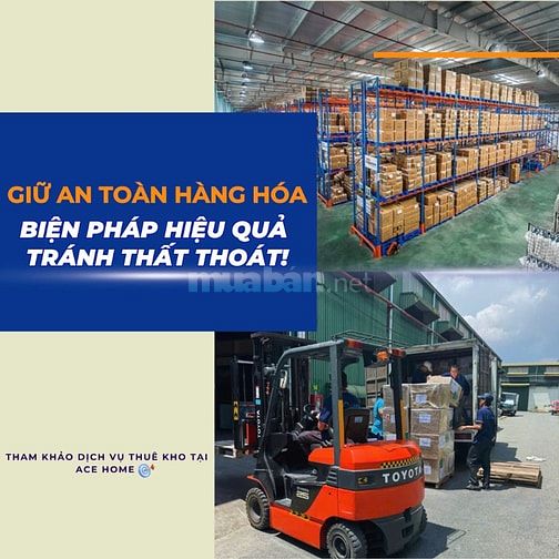 Cho thuê kho tự quản: 150m2, 300m2, 500m2, 1000m2, 2000m2