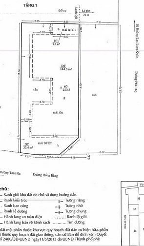 CĂN GÓC 2MT DT :11m X 24m = 250m2 GIA:45tỉ