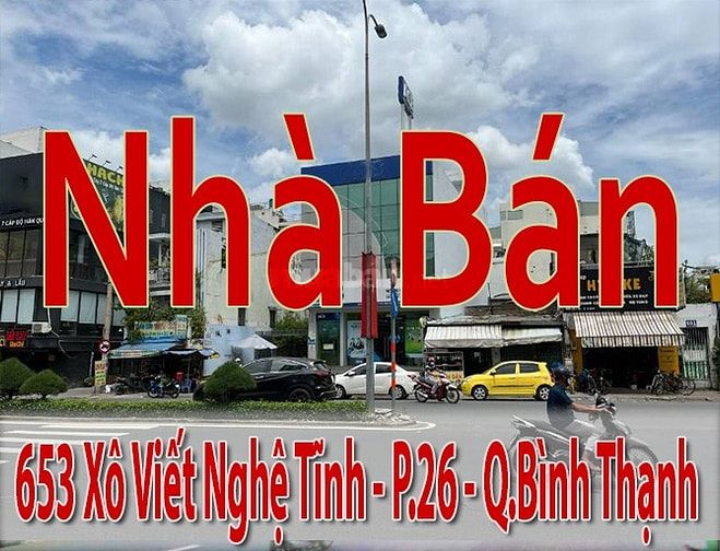 Nhà Bán 653 Xô Viết Nghệ Tĩnh P.26 Q.Bình Thạnh dt:6,5x70m nở hậu 12m