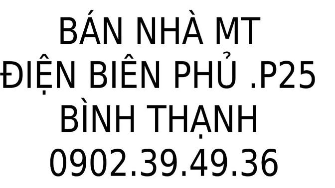 Bán nhà 2MT Điện Biên Phủ P25.Bình Thạnh  Sát bên Pear Plaza