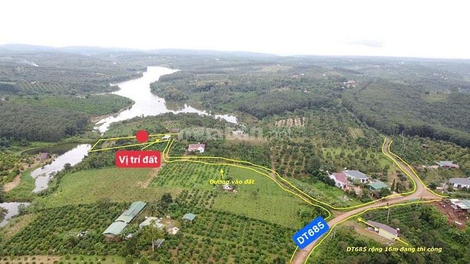 Đất Giáp Hồ giá siêu rẻ 360 Triệu trọn sổ 1580m2 ngang 10,77 nở hậu 20