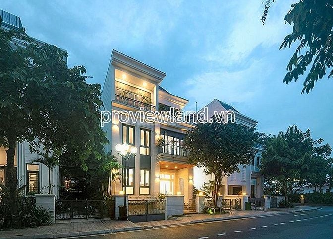 Cho thuê villa Vinhomes Tân Cảng, Bình Thạnh, 267m2, 1 hầm + 3 lầu 