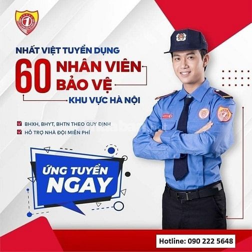 Bảo vệ đi làm ngay tại Tố Hữu lương 8tr/ tháng