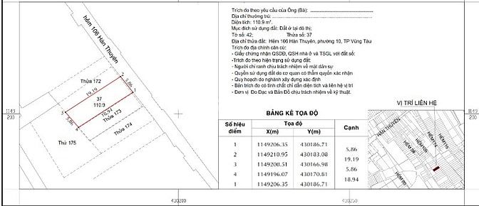 BÁN ĐẤT ĐƯỜNG HÀN THUYÊN PHƯỜNG 10 THÀNH PHỐ VŨNG TÀU 