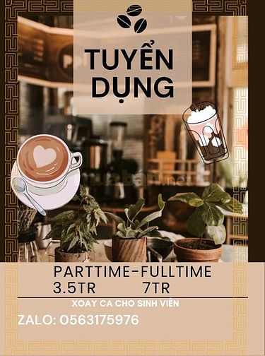 VIỆC LÀM PARTTIME KHU VỰC QUẬN 11 VÀ LÂN CẬN