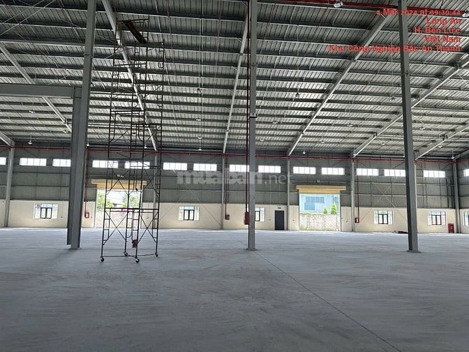 Cho thuê kho xưởng mới xây KCN Phú An Thạnh-Bến Lức,Long An,giá:80k/m2