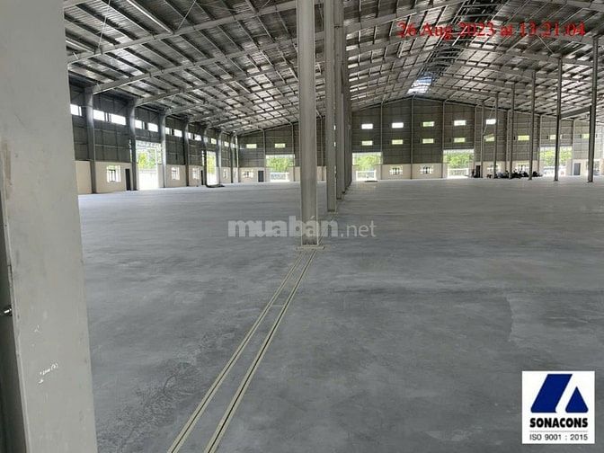 Cho thuê kho xưởng mới xây KCN Phú An Thạnh-Bến Lức,Long An,giá:80k/m2