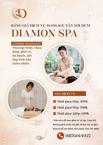 Massage Tận Nơi TPHCM. Tại nhà riêng, chung cư, căn hộ, khách sạn...