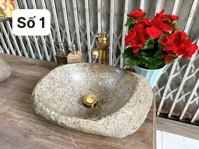 Bồn Rửa Mặt Lavabo Đá Tự Nhiên HD-LDC01