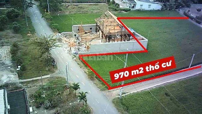 Đất 970m2 thổ cư đường Mỹ Lệ - Tân Lân, Cần Đước, tỉnh Long An