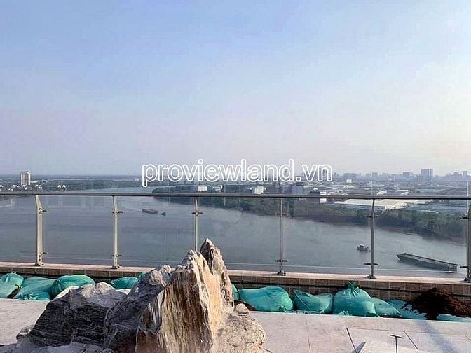 Bán căn hộ Sky Villa Đảo Kim Cương, 2 tầng, 3 mặt view sông, 640m2