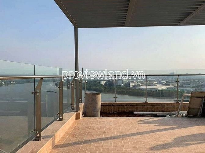 Bán căn hộ Sky Villa Đảo Kim Cương, 2 tầng, 3 mặt view sông, 640m2