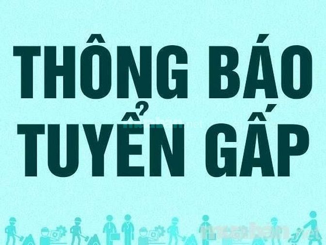 Cần tuyển 5 Nam/Nữ Lao động phổ thông đi làm việc ngay