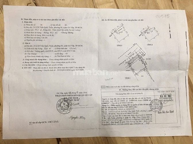 Bán nhà rộng đúc 2 lầu (7x9) 21/2/20 TRẦN QUỐC TUẤN p3 Gò Vấp (Bv175)