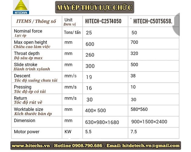 Máy ép thủy lực, Hydraulic press Machine, made in Việt Nam,  Hitechvn
