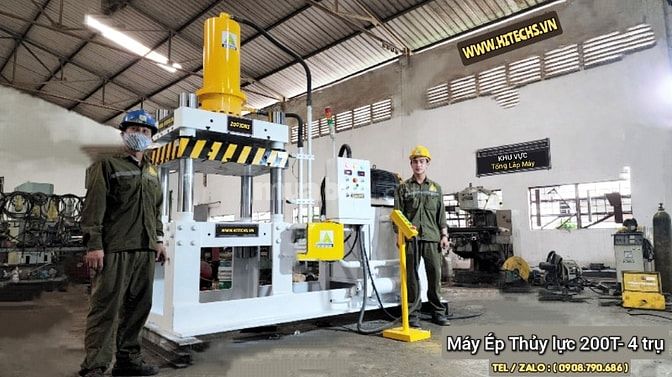 Máy ép thủy lực, Hydraulic press Machine, made in Việt Nam,  Hitechvn