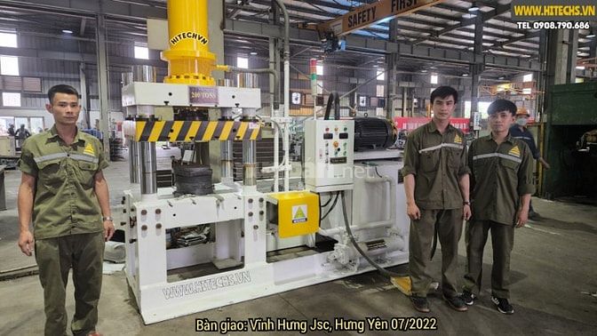 Máy ép thủy lực, Hydraulic press Machine, made in Việt Nam,  Hitechvn