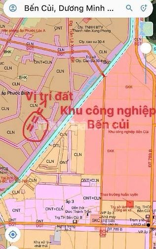 Đất đẹp liền kề khu công nghiệp becamex bến củi 120m2 full thổ cư