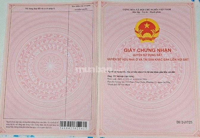 Bán nhà hẻm Otô, đường Quang Trung P10 Gò Vấp, gần ngã 6 Quang Trung.