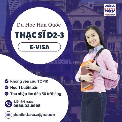  THÔNG TIN TUYỂN SINH THẠC SỸ NỢ TOPIK KÌ THÁNG 3/2025