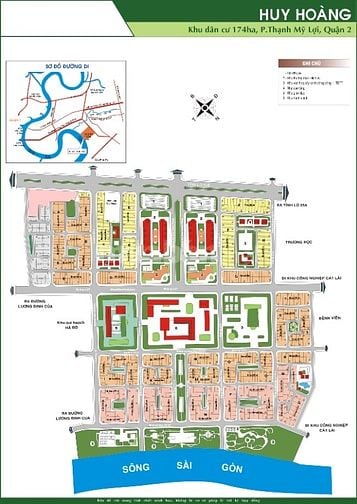 Bán đất dự án Huy Hoàng nền C12 mặt đường Tạ Hiện P. TML Quận 2 100m2