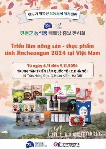 Triển lãm nông sản - thực phẩm Tỉnh Jincheongun 2024 tại Việt Nam