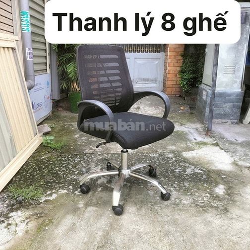 Thanh lý 8 ghế xoay văn phòng lưới