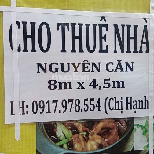 Chính chủ cho thuê nhà nguyên căn mặt tiền q11