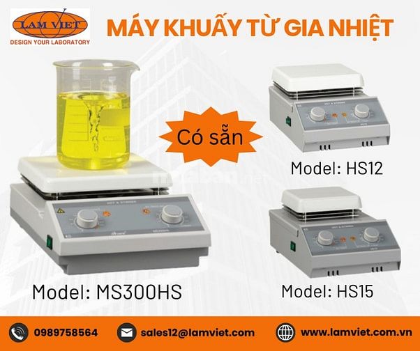 Máy khuấy từ gia nhiệt (hàng có sẵn)