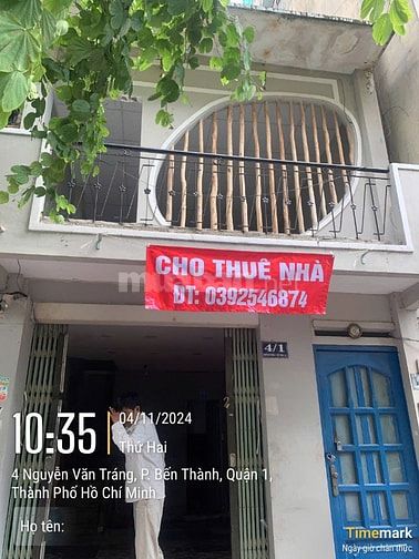 Mặt bằng kinh doanh khu sầm uất trung tâm quận 1