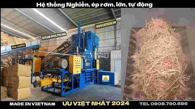 Máy ép rơm thành khối lớn tự động Hitech-SBP5T