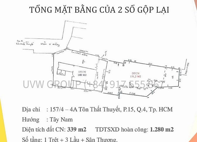 39tỷ, 30phòng, Bán gấp toà nhà căn hộ dịch vụ 157/4 Tôn Thất Thuyết,Q8