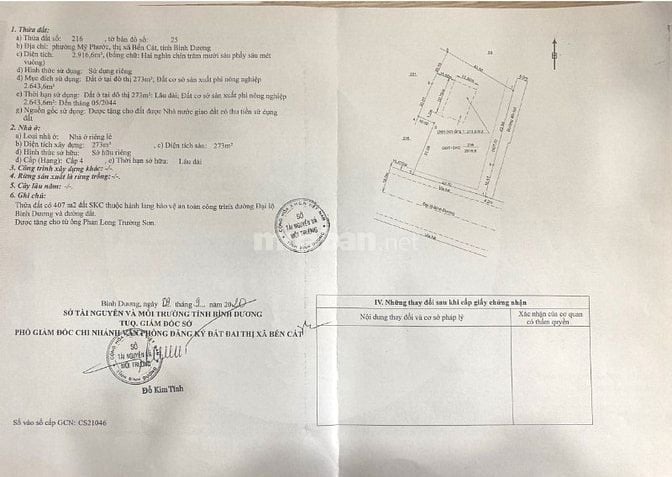 Bán 2 Thửa Đất, sổ hồng riêng, MT Quốc Lộ 13, Bến Cát, Bình Dương