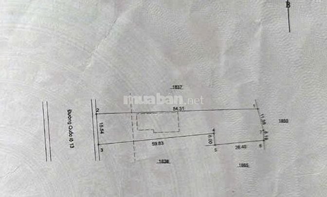 Đất MT Đại Lộ Bình Dương, Bến Cát, Bình Dương, sổ hồng riêng
