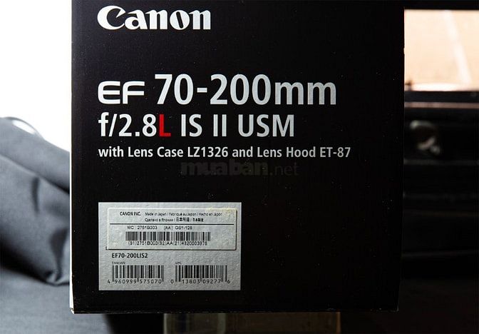 Lens Canon 70-200mm f 2.8L IS II USM (mới 97%) 