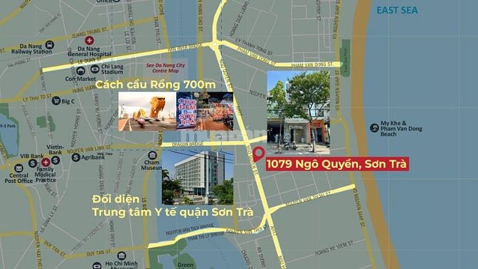 CHO THUÊ NHÀ NGUYÊN CĂN MẶT TIỀN 1079 NGÔ QUYỀN, ĐÀ NẴNG