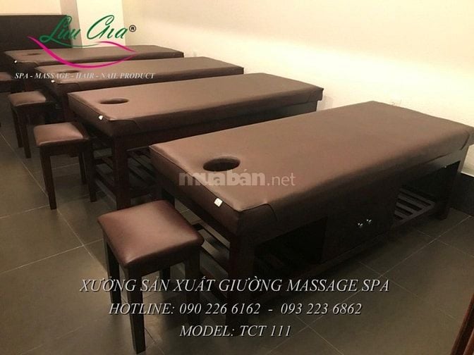 giá giường massage khung gỗ tại phủ cừ, hưng yên