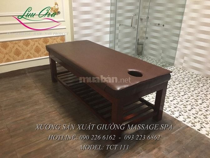 giá giường massage khung gỗ tại phủ cừ, hưng yên